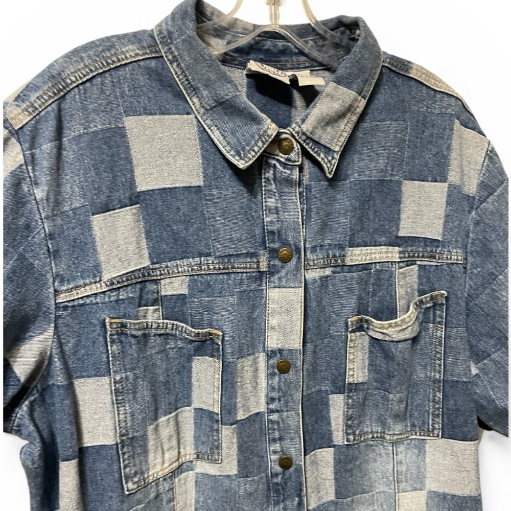 Vintage Carolina Blues Plus patchwork multi blue … - image 2